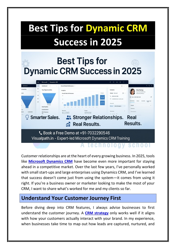 best tips for dynamic crm success in 2025 n.w