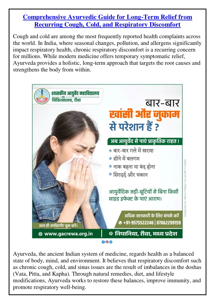 comprehensive ayurvedic guide for long term n.w