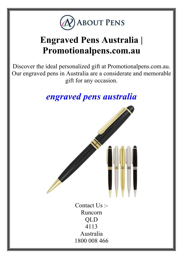 engraved pens australia promotionalpens com au n.w