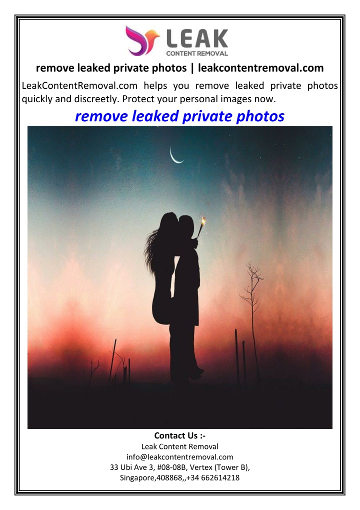remove leaked private photos leakcontentremoval n.w