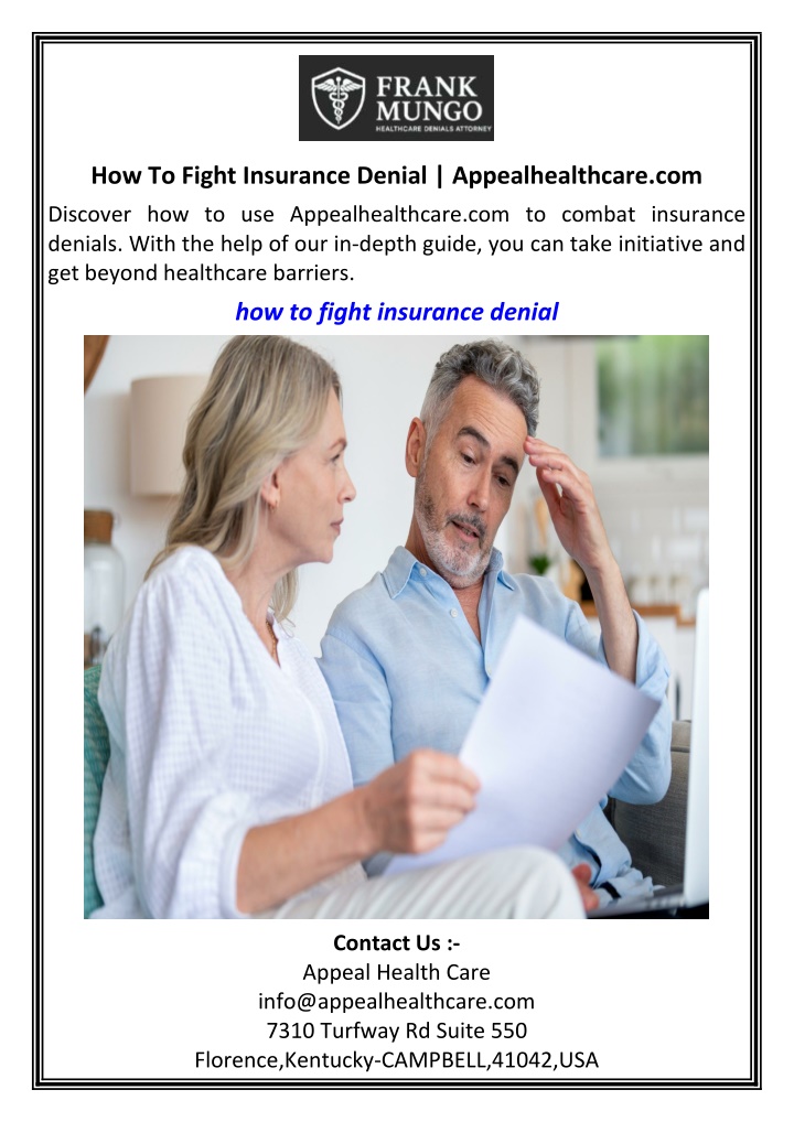 how to fight insurance denial appealhealthcare com n.w
