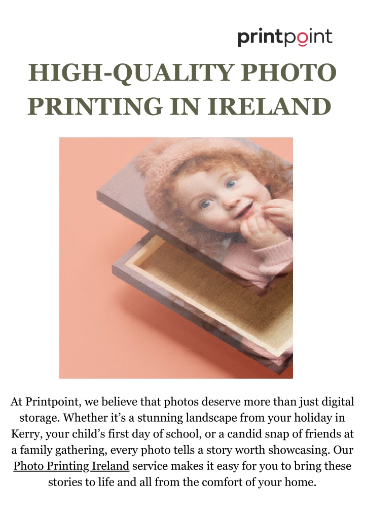 high quality photo printing in ireland n.w