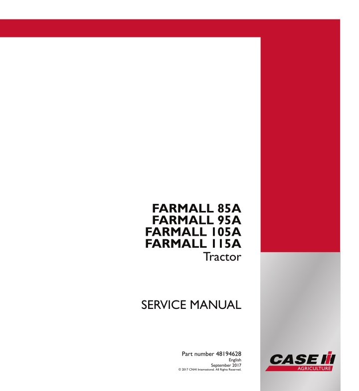 service manual n.w