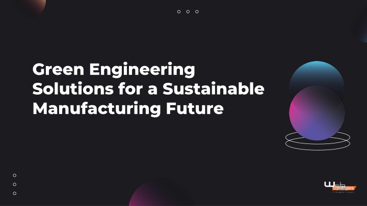 green engineering solutions for a sustainable n.w