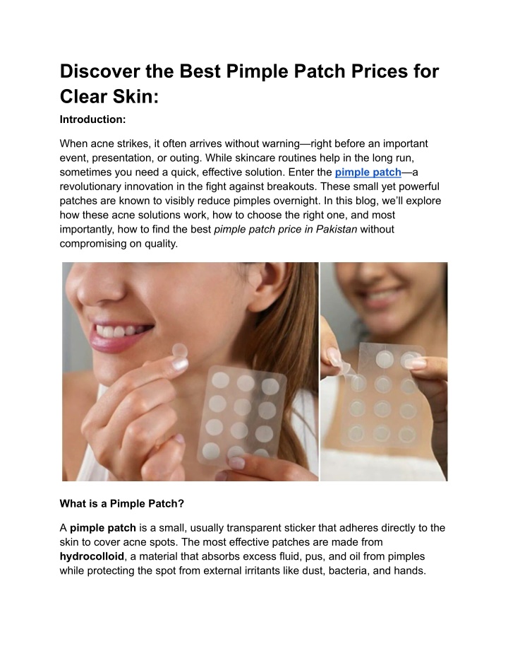 discover the best pimple patch prices for clear n.w