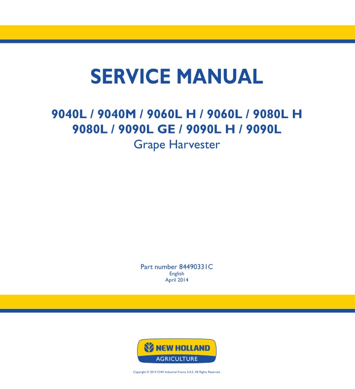 service manual n.w