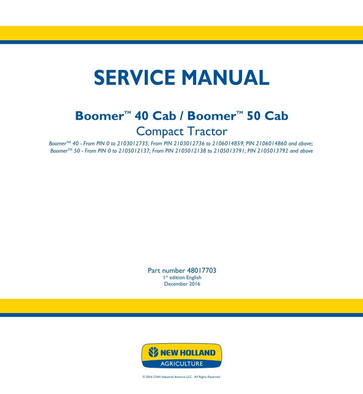 service manual n.w