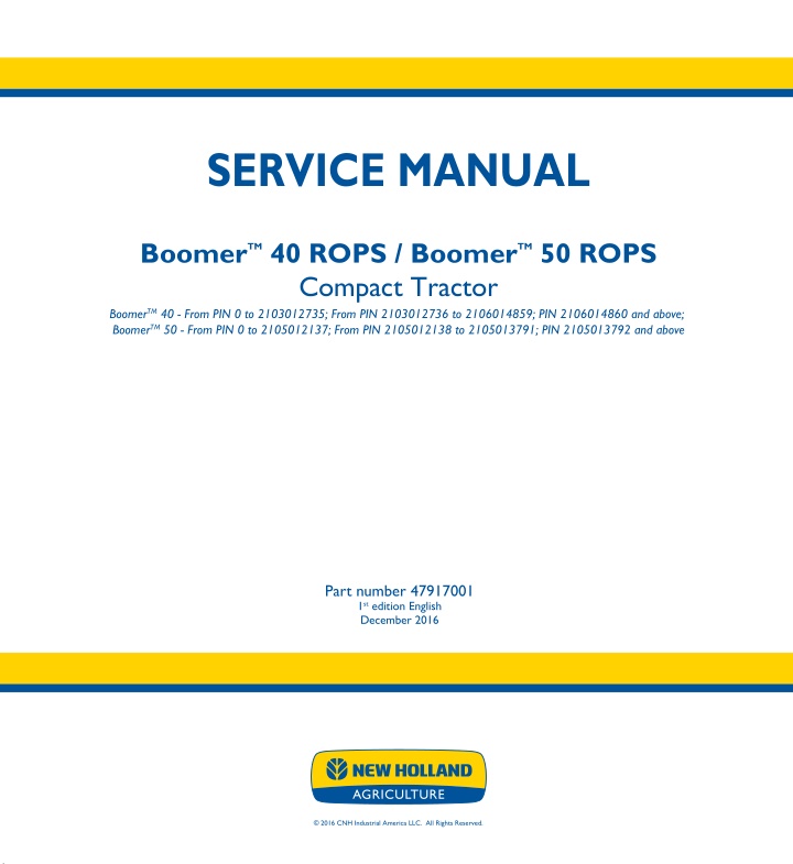service manual n.w