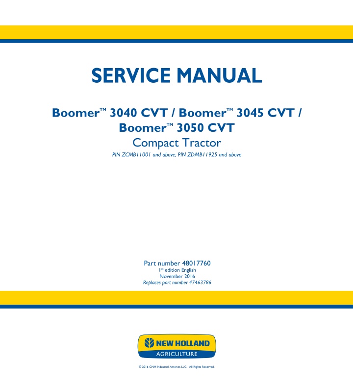 service manual n.w