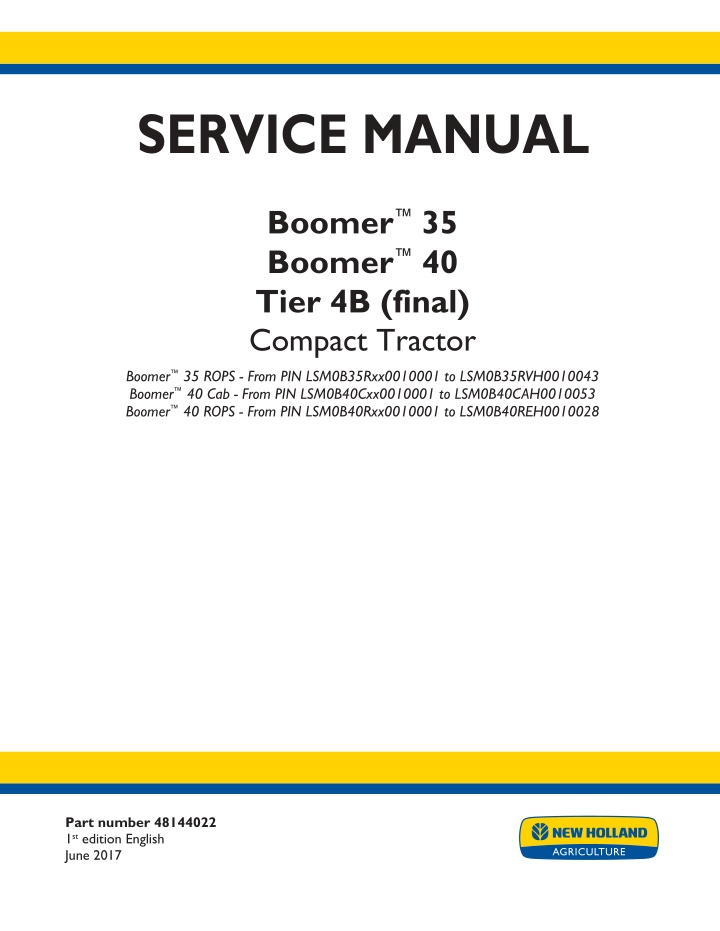 service manual n.w