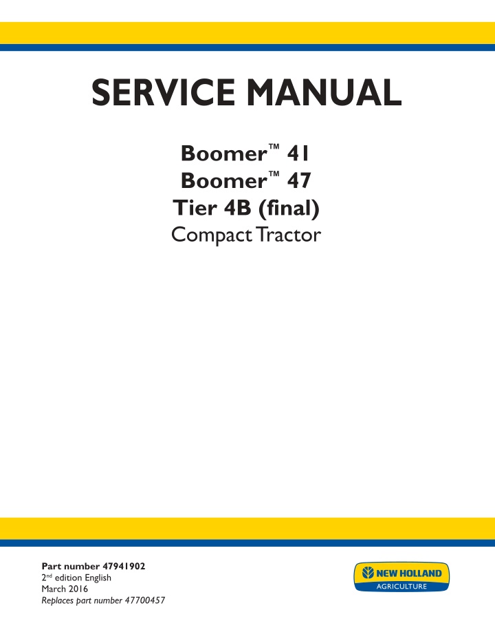 service manual n.w