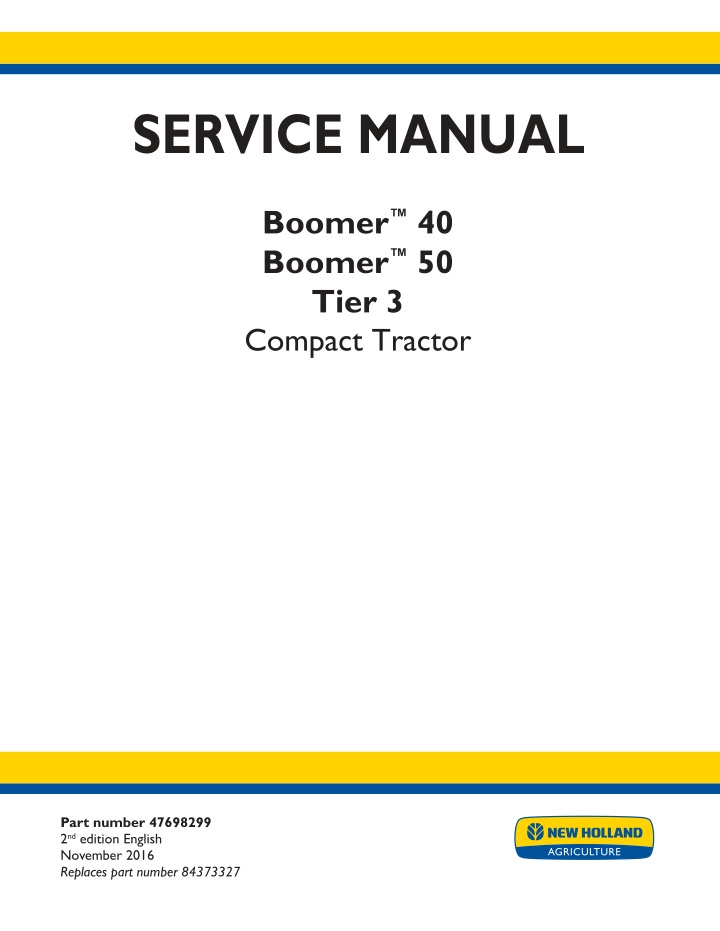 service manual n.w