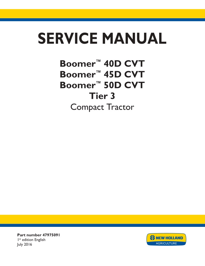 service manual n.w