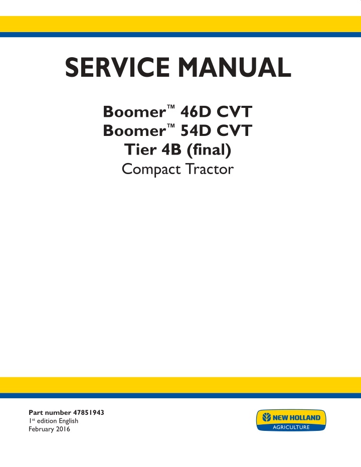 service manual n.w