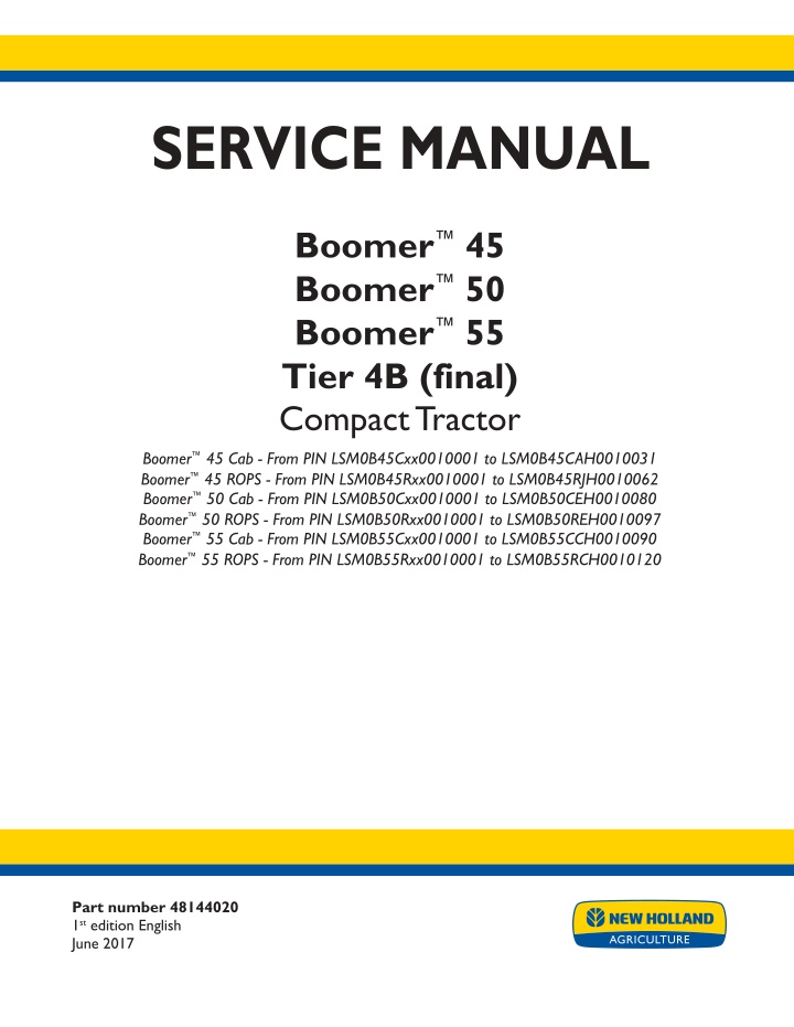 service manual n.w