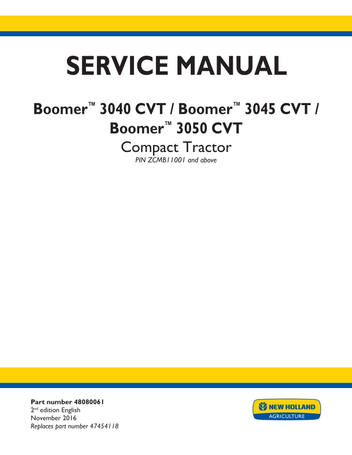 service manual n.w