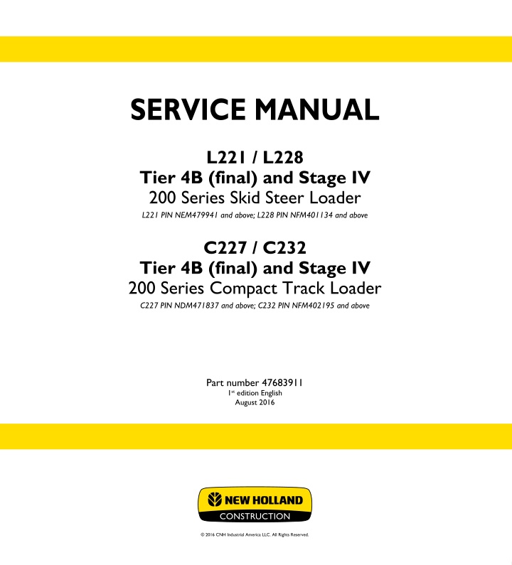 service manual n.w