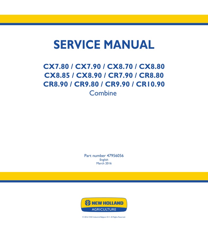 service manual n.w