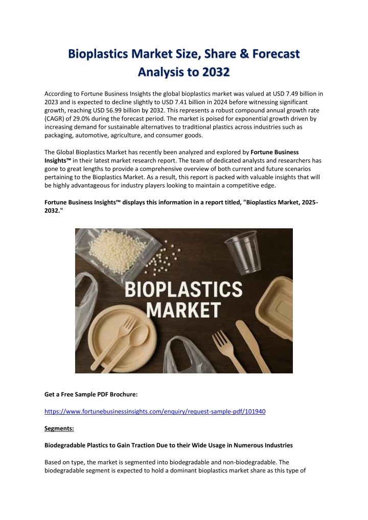 bioplastics market size share forecast analysis n.w