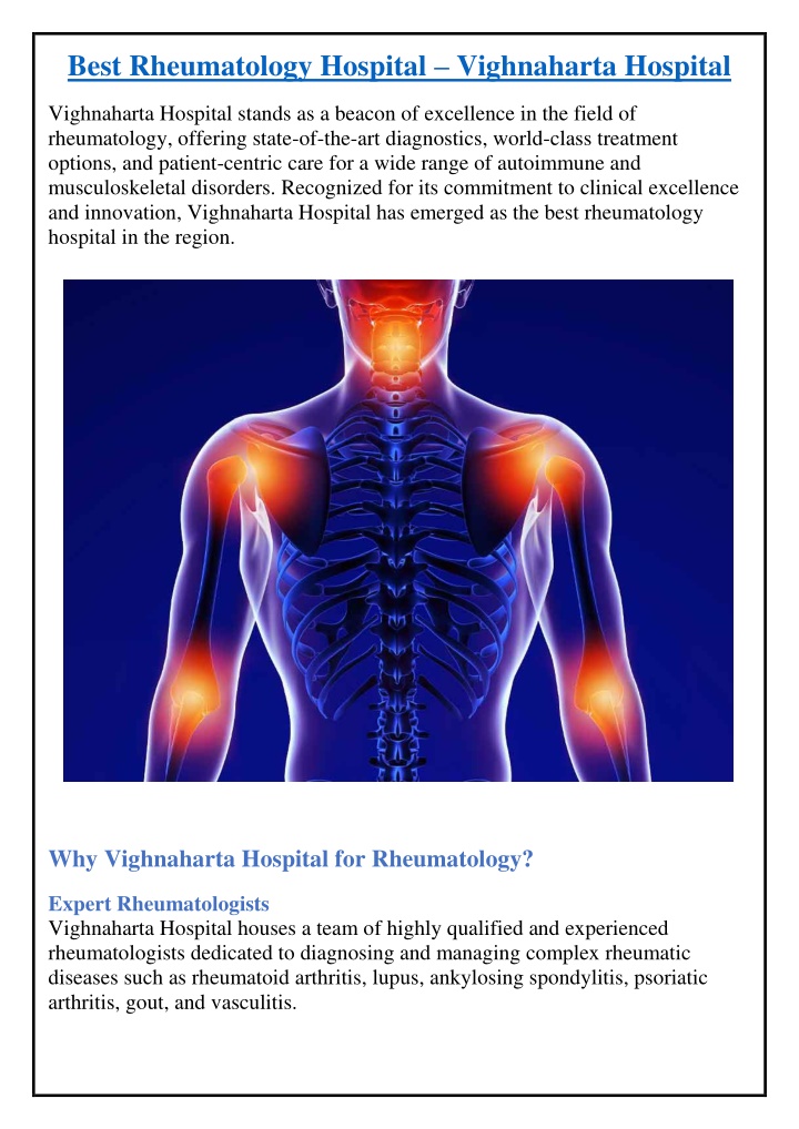 best rheumatology hospital vighnaharta hospital n.w