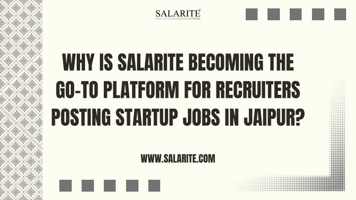 why is salarite becoming the go to platform n.w