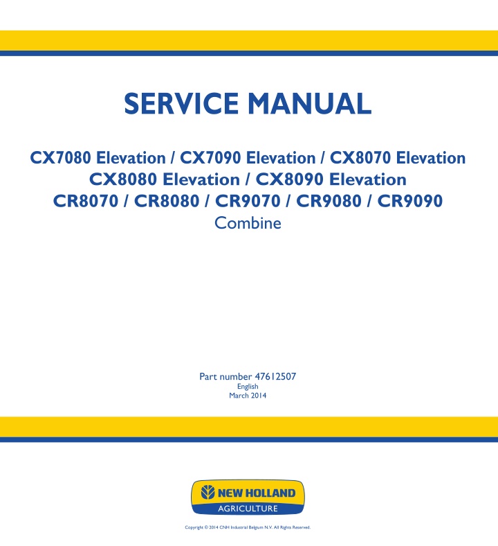 service manual n.w