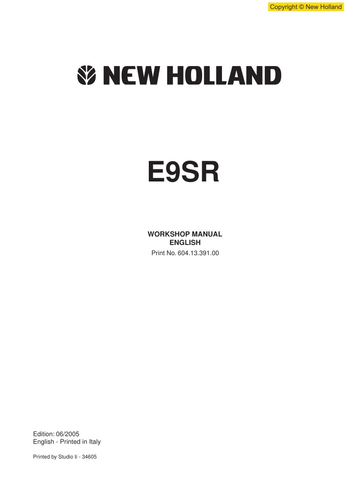 copyright new holland n.w