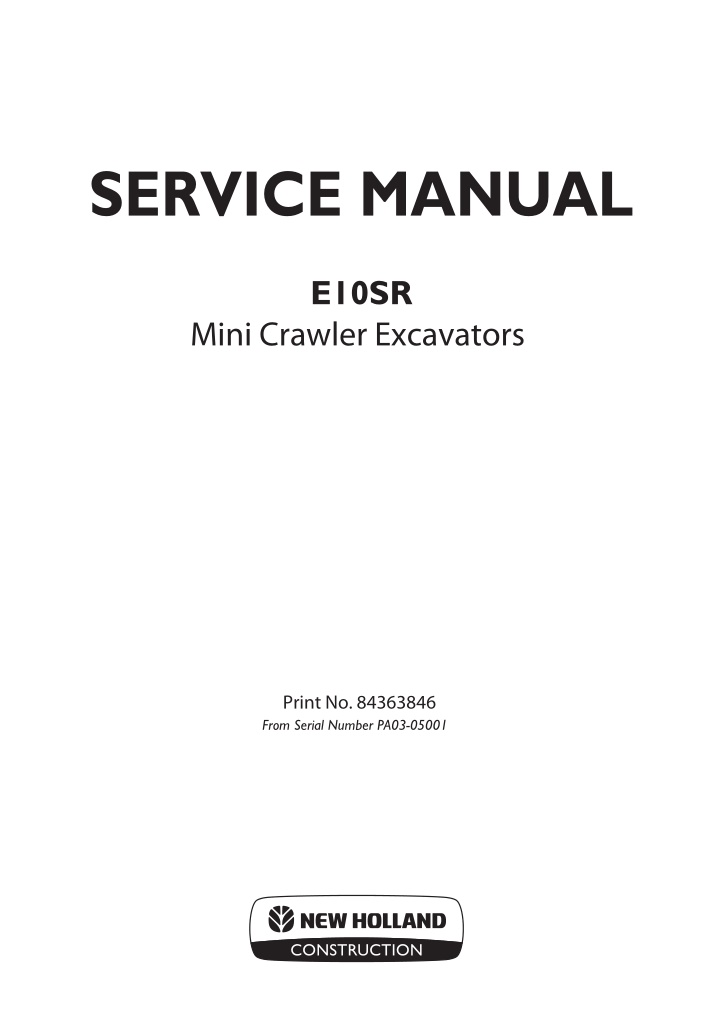 service manual n.w