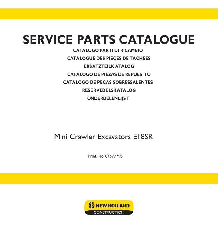 service parts catalogue catalogo parti n.w