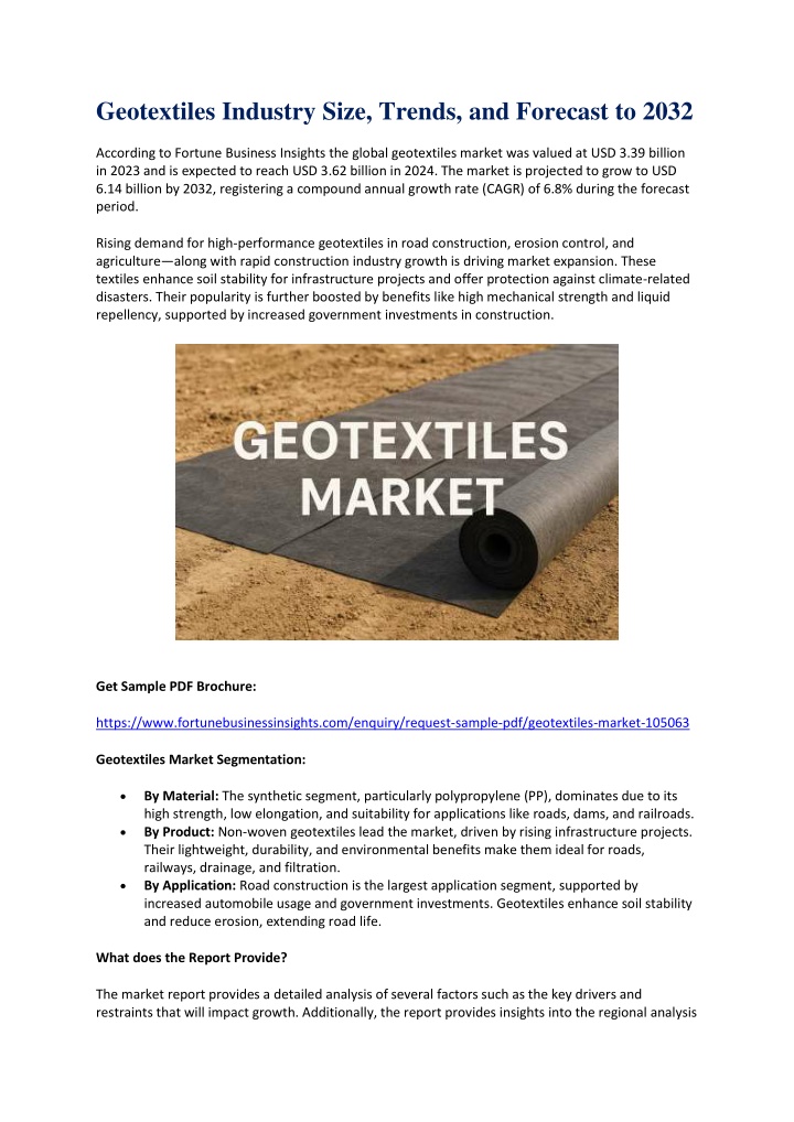 geotextiles industry size trends and forecast n.w