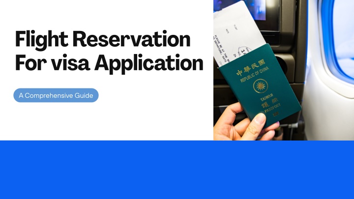 flight reservation for visa application n.w