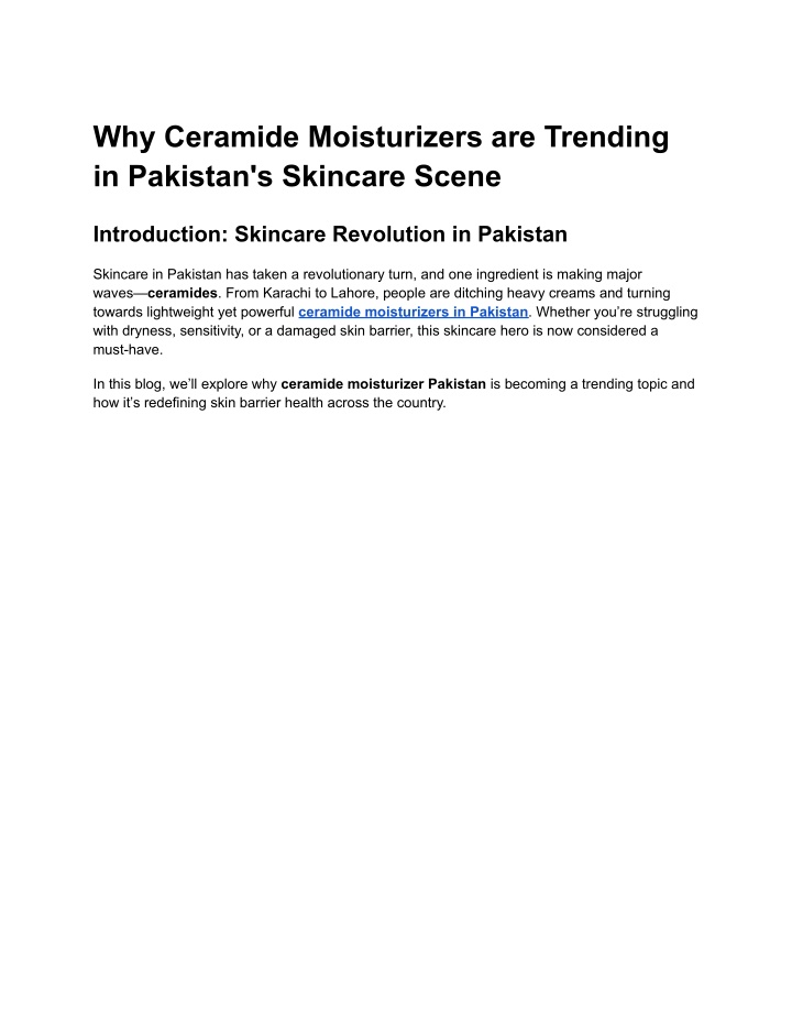 why ceramide moisturizers are trending n.w
