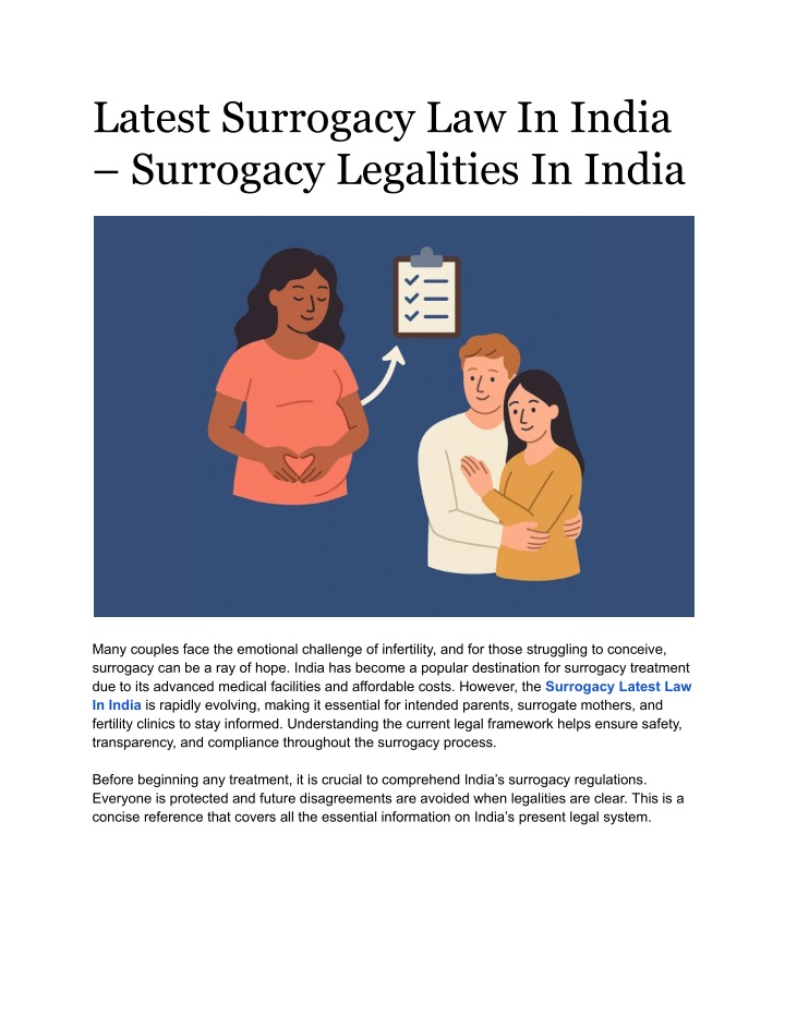latest surrogacy law in india surrogacy n.w