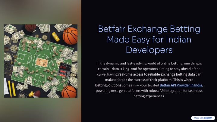 Betfair Exchange Betting API Provider in India