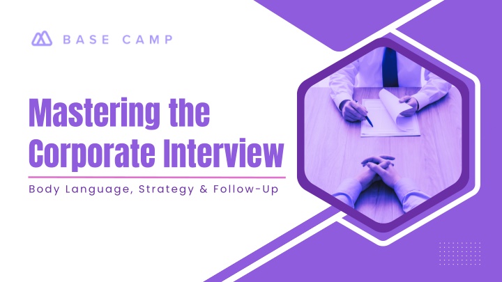 mastering the corporate interview body language n.w