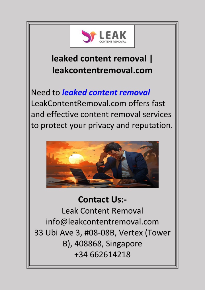 leaked content removal leakcontentremoval com n.w