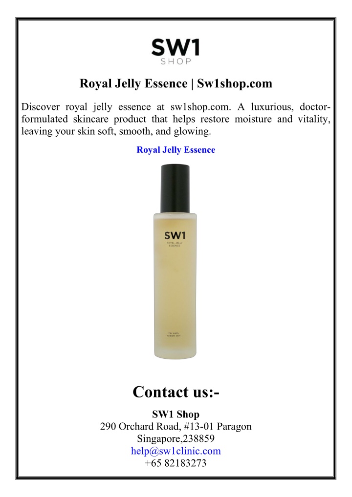royal jelly essence sw1shop com n.w