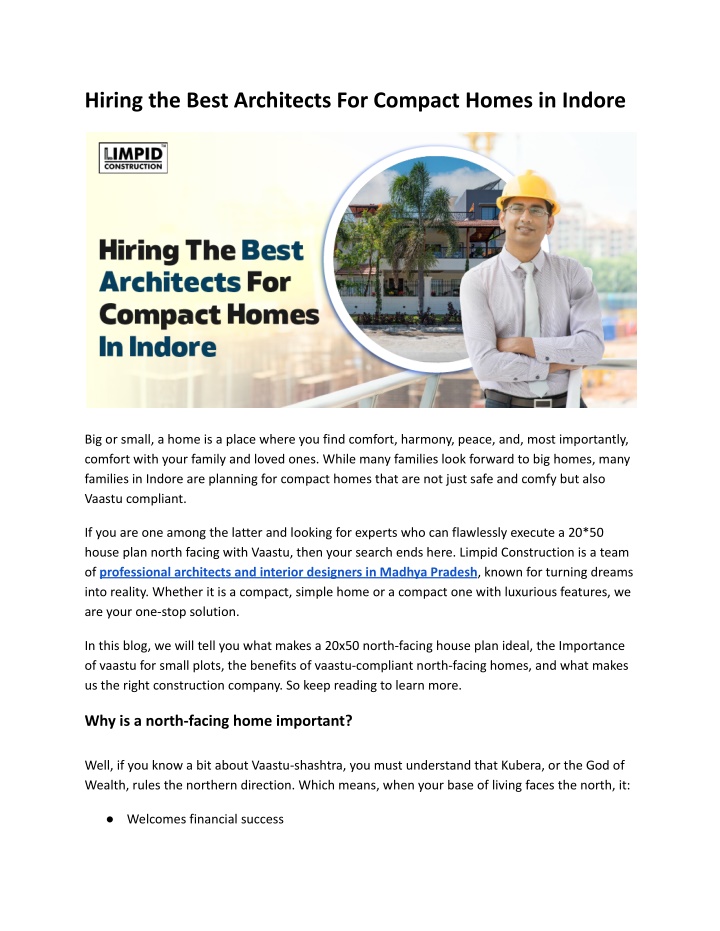 hiring the best architects for compact homes n.w