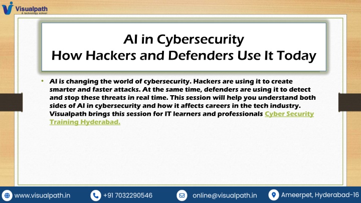 Best Cyber Security Training Hyderabad – Start Learning