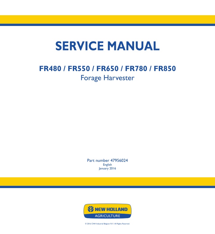 service manual n.w