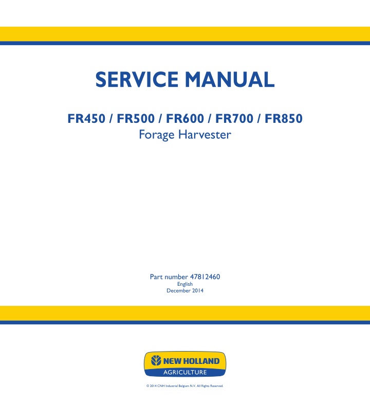 service manual n.w