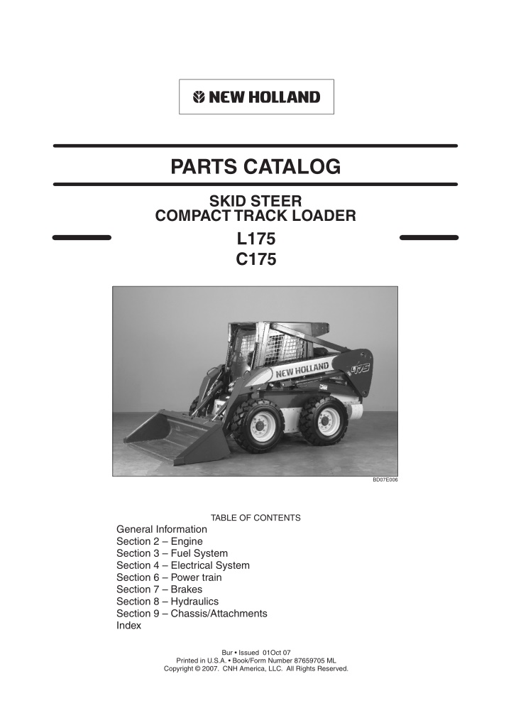 parts catalog n.w
