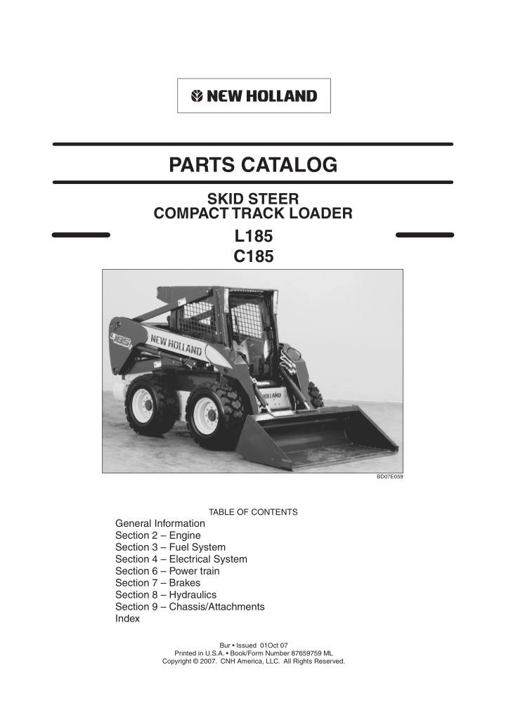 parts catalog n.w