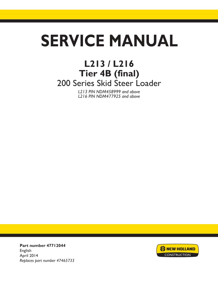 service manual n.w