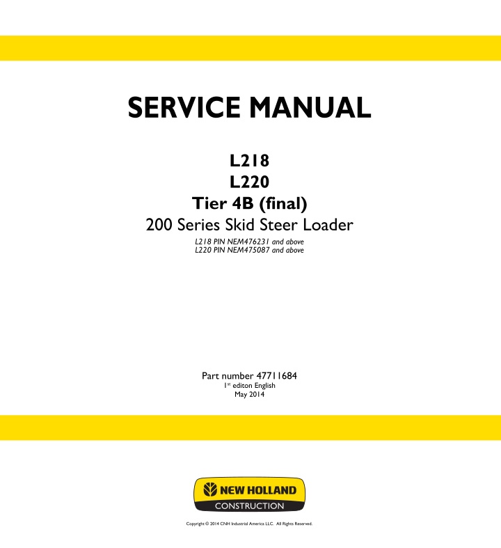 service manual n.w