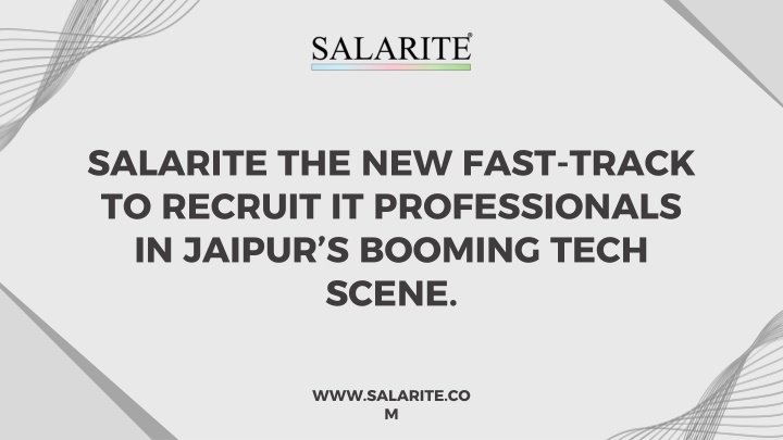 Salarite the New Fast-Track to Recruit IT Professionals in Jaipur’s Booming Tech Scene.
