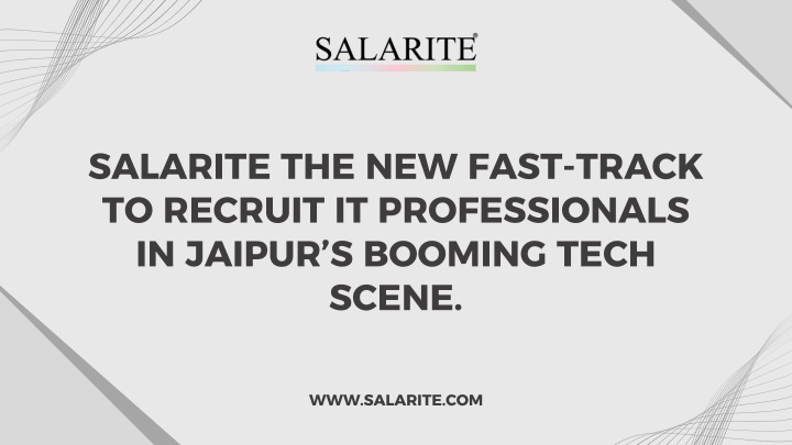 salarite the new fast track to recruit n.w
