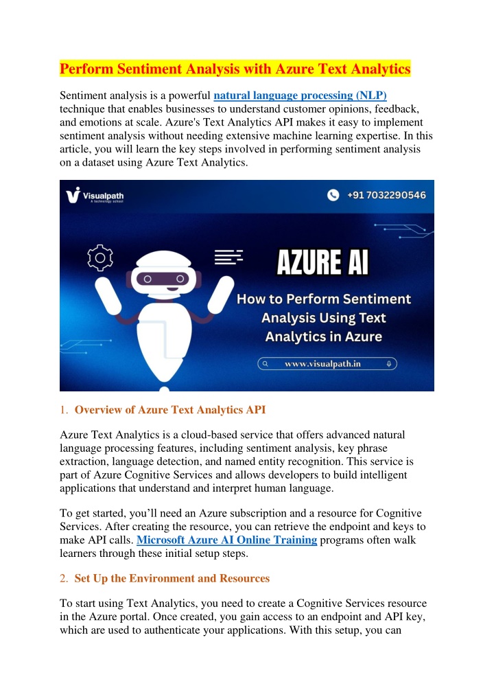 perform sentiment analysis with azure text n.w