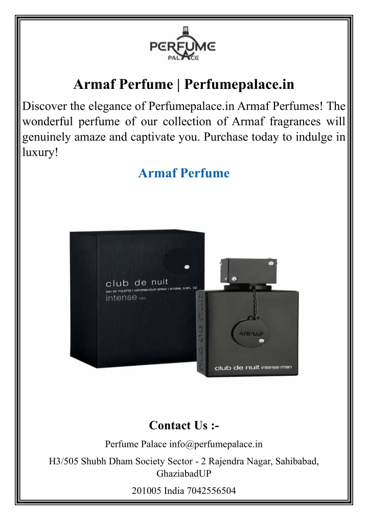 armaf perfume perfumepalace in n.w