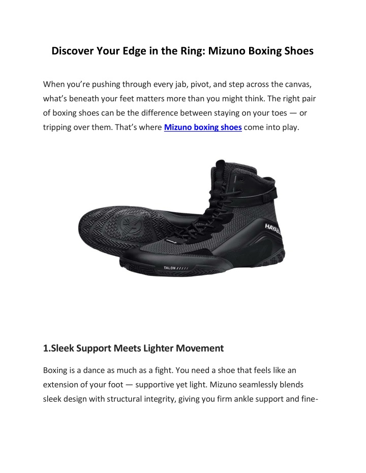 discover your edge in the ring mizuno boxing shoes n.w
